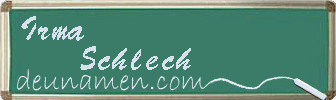 Irma Schlech Visitenkarte